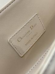 Dior Small 30 Montaigne Top Handle Bag Beige Calfskin 19 x 9 x 8 cm - 6