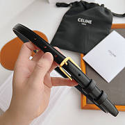 Celine Black Belt Gold 1.8cm - 1