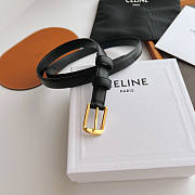 Celine Black Belt Gold 1.8cm - 5