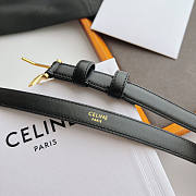 Celine Black Belt Gold 1.8cm - 2