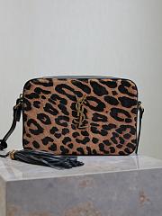 YSL Camera Lou Crossbody Bag Leopard 23x16x6cm - 1