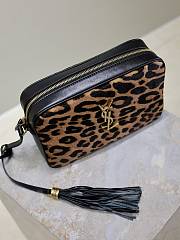 YSL Camera Lou Crossbody Bag Leopard 23x16x6cm - 5