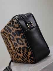 YSL Camera Lou Crossbody Bag Leopard 23x16x6cm - 4