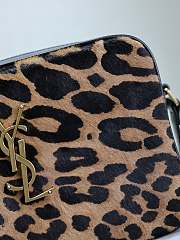 YSL Camera Lou Crossbody Bag Leopard 23x16x6cm - 2