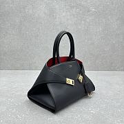 Ferragamo Hug Tote Bag Black Red 31.5x19x22cm - 3