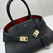 Ferragamo Hug Tote Bag Black Red 31.5x19x22cm - 6