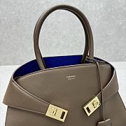 Ferragamo Hug Tote Bag Grey 31.5x19x22cm - 6