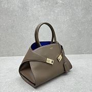 Ferragamo Hug Tote Bag Grey 31.5x19x22cm - 3