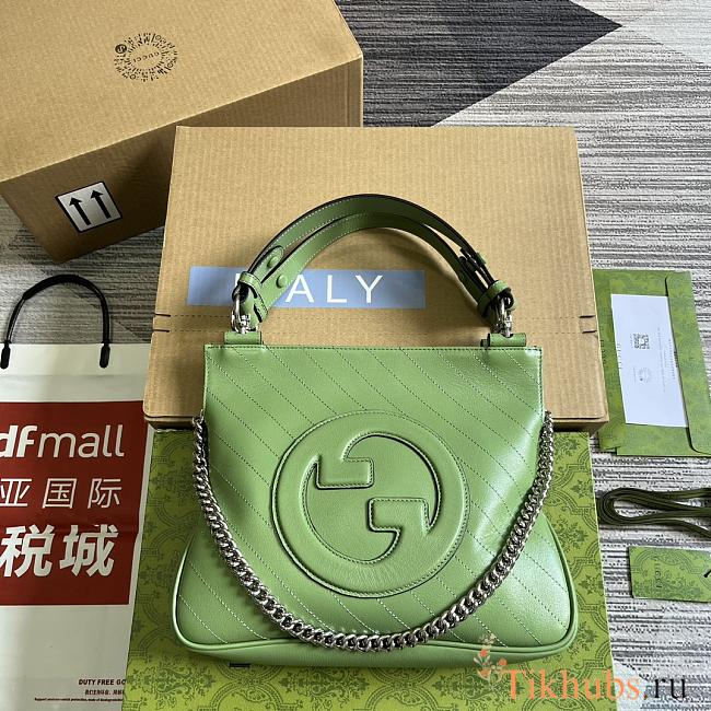 Gucci Blondie Small Tote Bag Green 30x24x6cm - 1