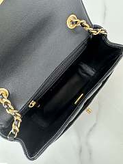 Chanel Mini Flap Bag Lambskin Gold Black 19x13.5x7cm - 5