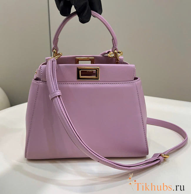 Fendi Peekaboo Bag Purple 23x7x19cm - 1