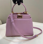 Fendi Peekaboo Bag Purple 23x7x19cm - 1