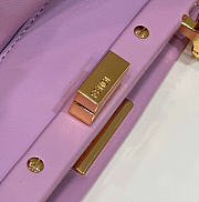 Fendi Peekaboo Bag Purple 23x7x19cm - 3