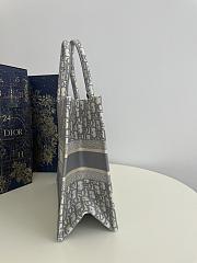 Dior Medium Book Tote Grey Oblique Bag 36x18x28cm - 4