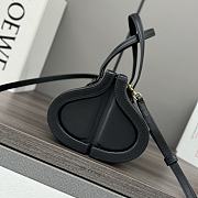 Loewe Small Clasp Bag Silk Calfskin Black 25x13x15cm - 4