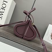 Loewe Small Clasp Bag Silk Calfskin Wine 25x13x15cm - 4