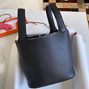 Hermes Picotin Black Gold Bag 18cm - 5