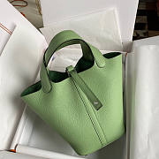 Hermes Picotin Green 18x13x9cm - 1