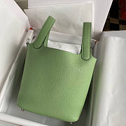 Hermes Picotin Green 18x13x9cm - 6