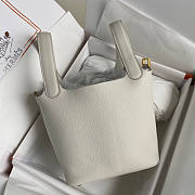 Hermes Picotin White Bag 18x13x9cm - 6