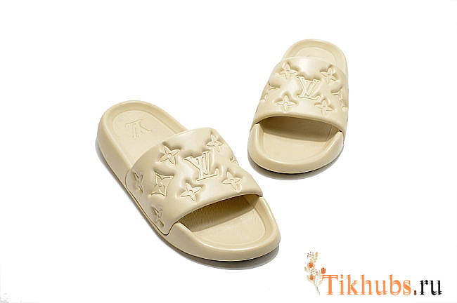 Louis Vuitton LV Beige Slides - 1