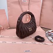 Miu Miu Wander Bag Matelassé Nappa Brown 23x13x7cm - 4