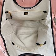 Miu Miu Ivy Leather Tote Bag Brown 38x38x18cm - 6