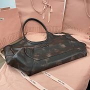 Miu Miu Ivy Leather Tote Bag Brown 38x38x18cm - 3
