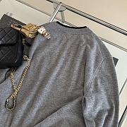 Miu Miu Silk Cashmere V-neck Sweater - 4