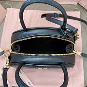 Miu Miu Leather Black Top Handle Bag 24x15.5x11cm - 6