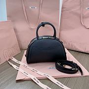 Miu Miu Leather Black Top Handle Bag 24x15.5x11cm - 3