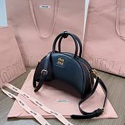 Miu Miu Leather Black Top Handle Bag 24x15.5x11cm - 2