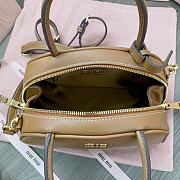 Miu Miu Leather Brown Top Handle Bag 24x15.5x11cm - 6