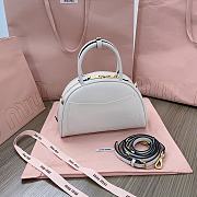 Miu Miu Leather White Top Handle Bag 24x15.5x11cm - 4