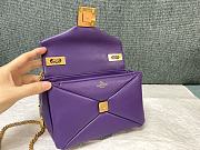 Valentino Garavani One Stud Purple Bag 19x14x11cm - 6