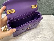 Valentino Garavani One Stud Purple Bag 19x14x11cm - 5