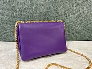 Valentino Garavani One Stud Purple Bag 19x14x11cm - 2