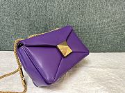 Valentino Garavani One Stud Purple Bag 19x14x11cm - 3