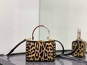 Valentino Rockstud Hair Leopard Box Bag 19x12x8cm - 1