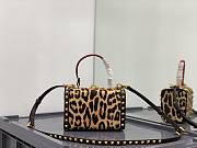 Valentino Rockstud Hair Leopard Box Bag 19x12x8cm - 5