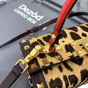 Valentino Rockstud Hair Leopard Box Bag 19x12x8cm - 2