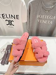 Hermès Chypre Sandals Pink Shearling - 2