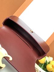 Celine Teen Lola Shiny Calfskin Red Wine 20x11.5x5cm - 2