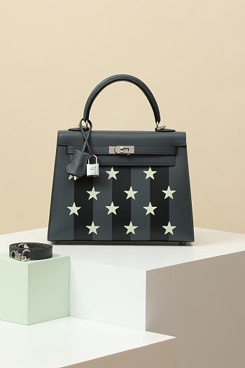 Hermes Kelly 25 Bag Star Grey 25cm