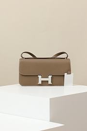 Hermes Constance Bag Etoupe Epsom Silver 24x13x4cm - 1