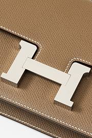 Hermes Constance Bag Etoupe Epsom Silver 24x13x4cm - 4