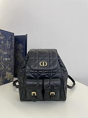 Dior Medium Caro Backpack Black Lambskin 23 x 26.7 x 12.5 cm  - 1