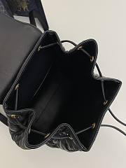 Dior Medium Caro Backpack Black Lambskin 23 x 26.7 x 12.5 cm  - 5