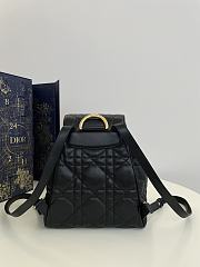 Dior Medium Caro Backpack Black Lambskin 23 x 26.7 x 12.5 cm  - 3