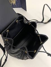 Dior Small Caro Backpack Black Lambskin 19.5 x 18.5 x 8.5 cm - 2